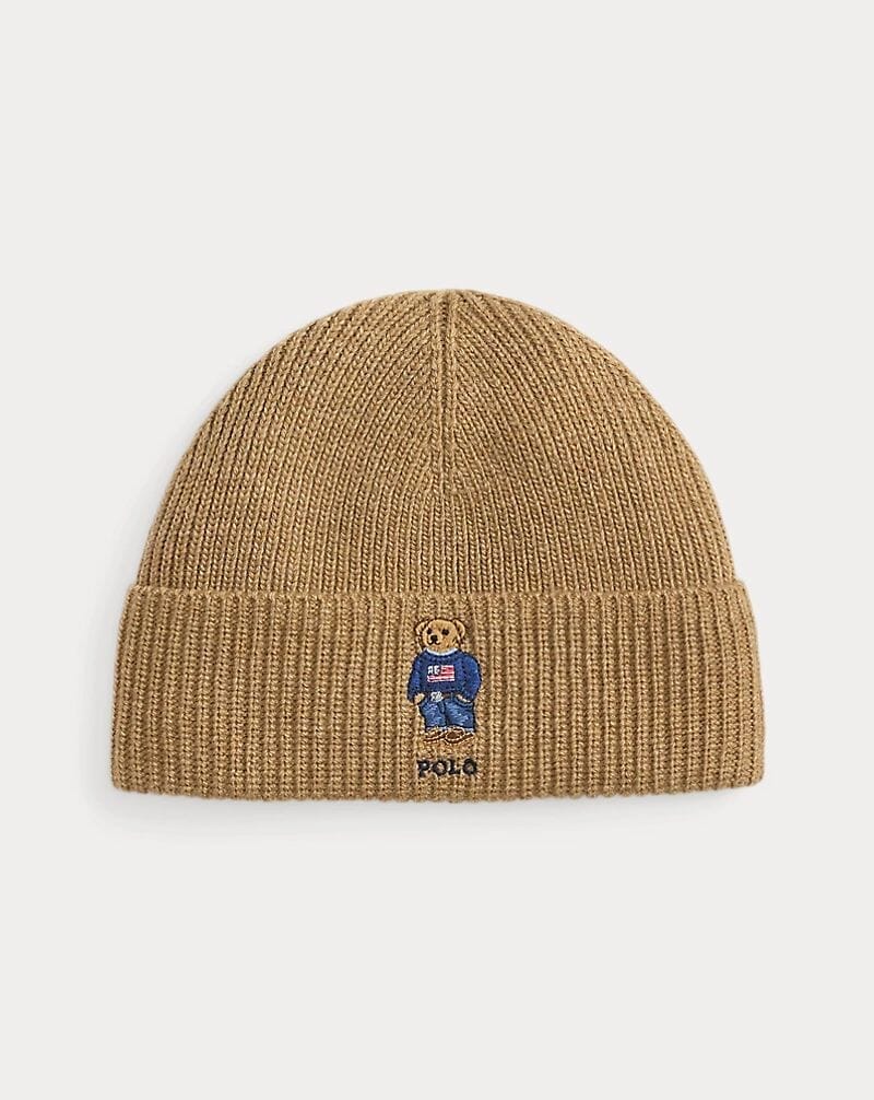 Bonnet en maille côtelée RL Polo Bear
