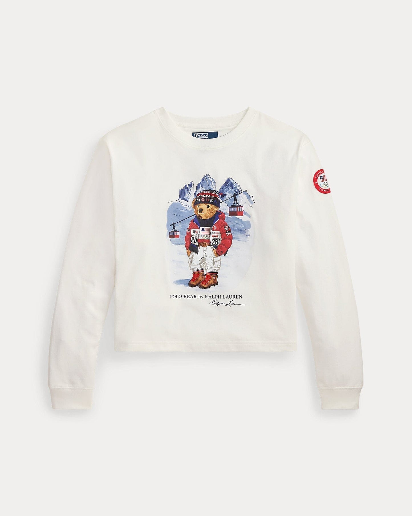 T-shirt à manches longues RL Team USA Polo Bear