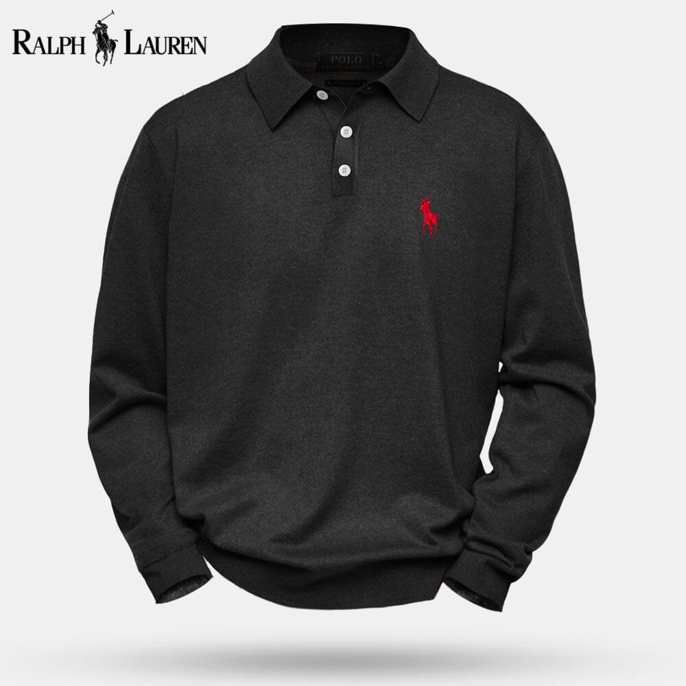 RL Zopfmuster-Strickpullover aus Wolle