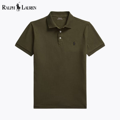 Polo en maille stretch coupe ajustée Custom Fit RL