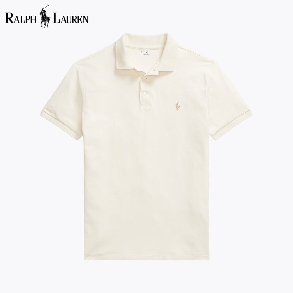 Polo en maille stretch coupe ajustée Custom Fit RL