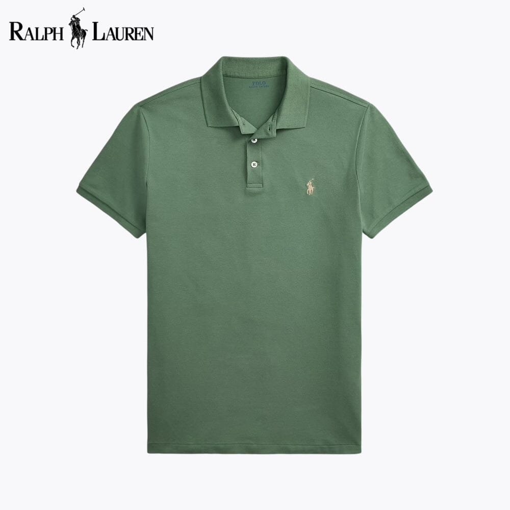 Polo en maille stretch coupe ajustée Custom Fit RL