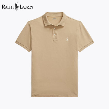 Polo en maille stretch coupe ajustée Custom Fit RL