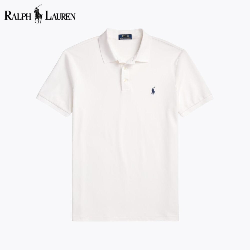 Polo en maille stretch coupe ajustée Custom Fit RL