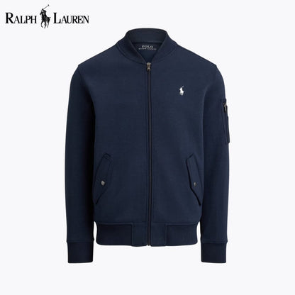 RL Bomberjacke aus Doppelstrick