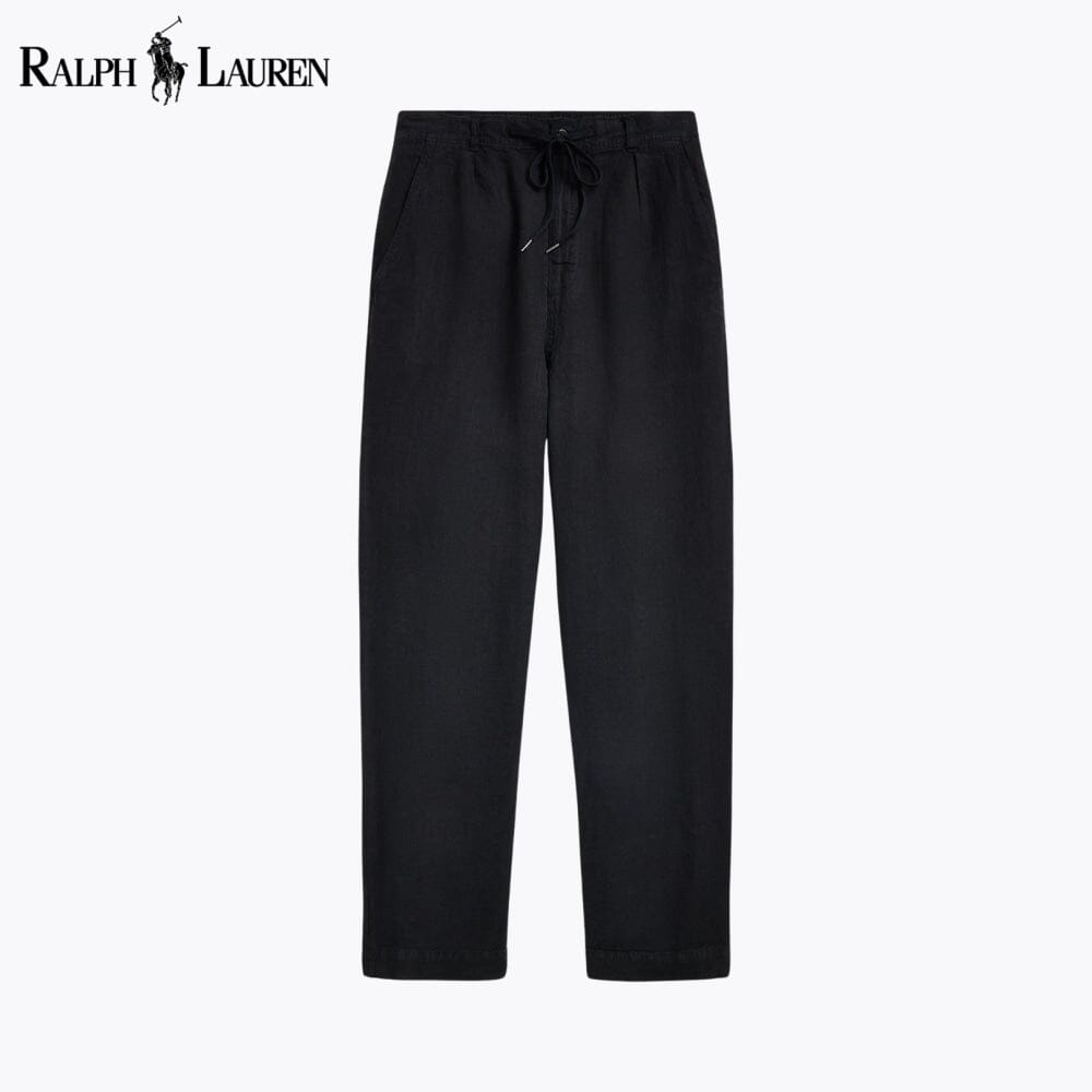 RL Lateef Leinenhose mit Bundfalten, lockere Passform