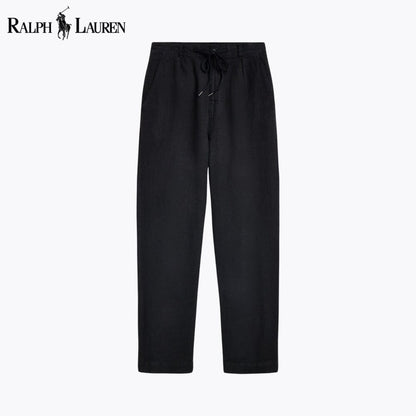 RL Lateef Leinenhose mit Bundfalten, lockere Passform