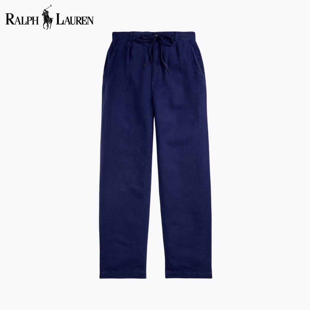 RL Lateef Leinenhose mit Bundfalten, lockere Passform