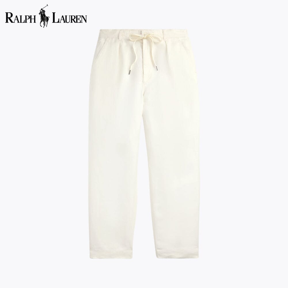 RL Lateef Leinenhose mit Bundfalten, lockere Passform