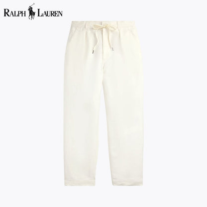 RL Lateef Leinenhose mit Bundfalten, lockere Passform