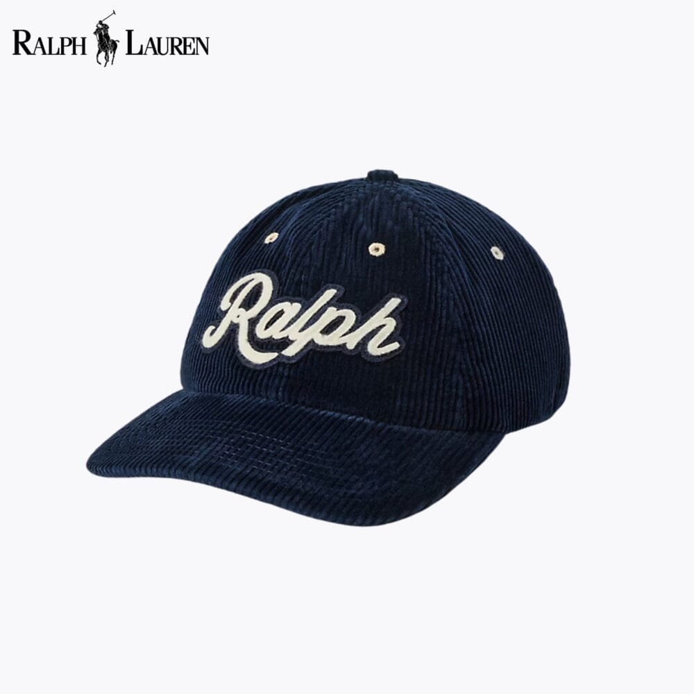 RL Logo Corduroy Baseballkappe