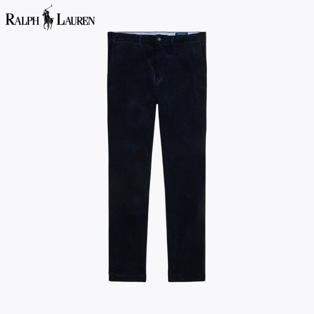 Pantalon en velours côtelé extensible coupe droite RL