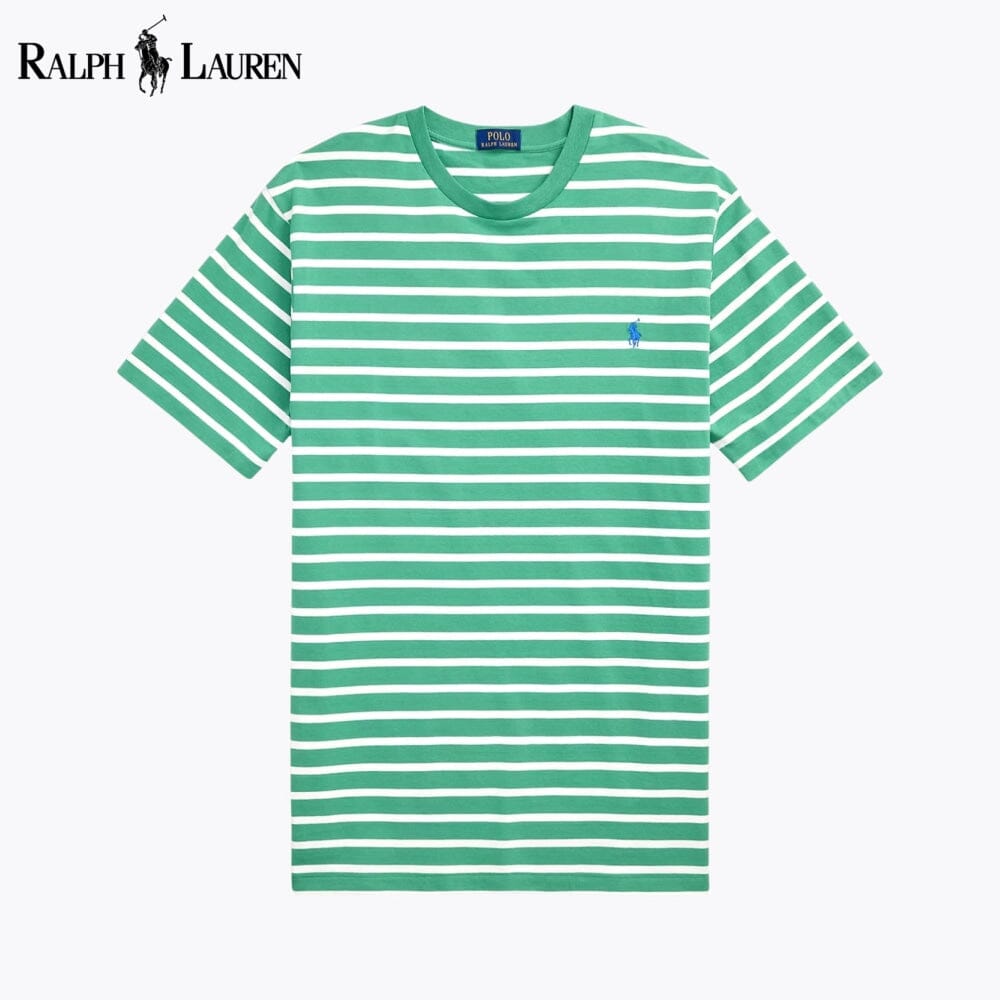 T-shirt col rond en jersey rayé RL