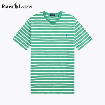 T-shirt col rond en jersey rayé RL