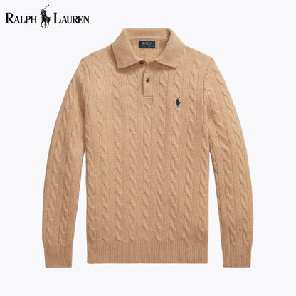 RL Woll-Kaschmir Zopfmusterpullover