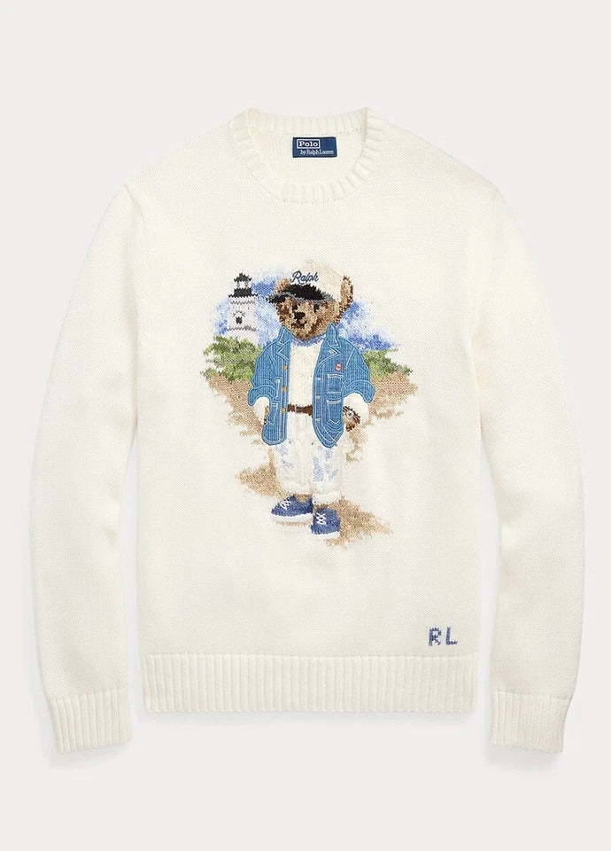 RL Pullover | Blauer Polo Bear