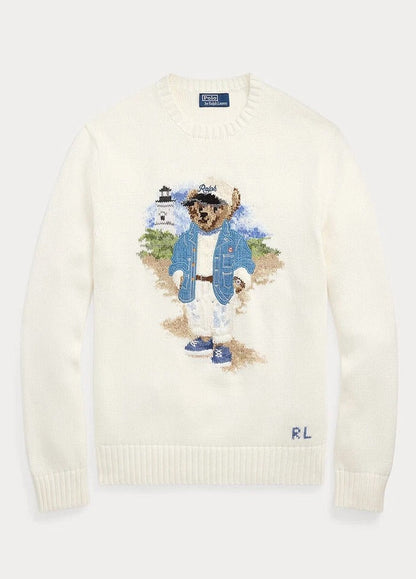 RL Pullover | Blauer Polo Bear
