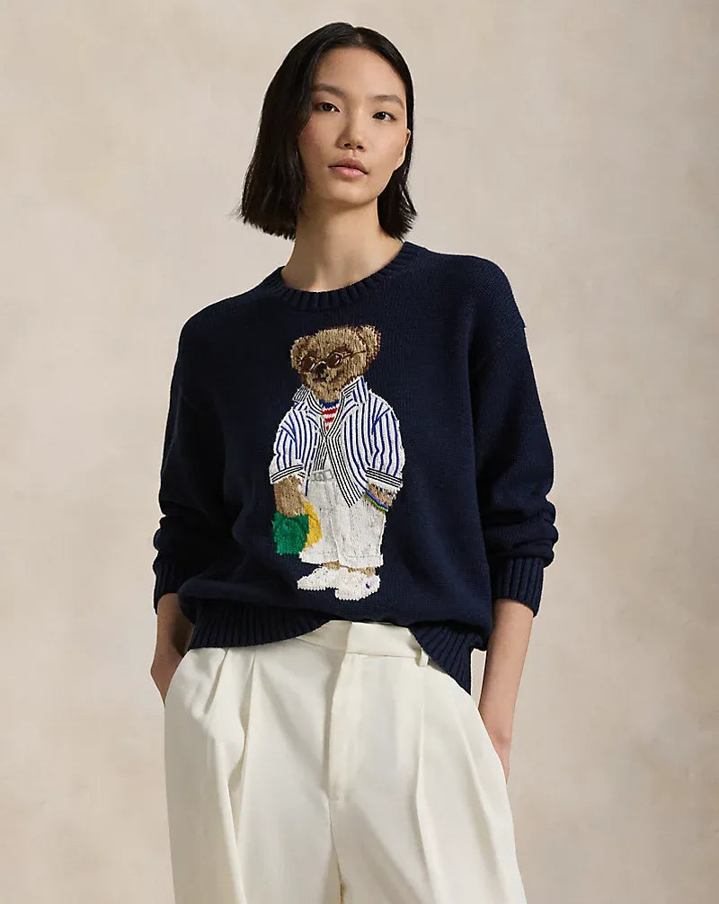 RL Pullover | Navyblau Polo Bear