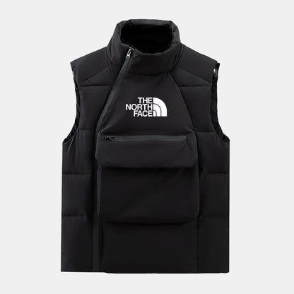 Pull en tricot torsadé matelassé en laine mélangée TNF